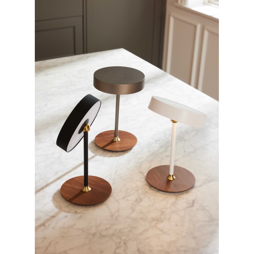 Halo Design 745791 - Lampe de table LED rechargeable et dimmable ON THE MOVE LED/2,5W/4000 mAh gris/bois