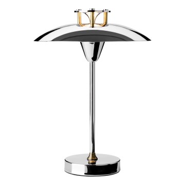 Halo Design 746163 - MINI STEPP dimbare oplaadbare buiten-tafellamp LED/1,8W/1600 mAh IP44 glanzend chroom