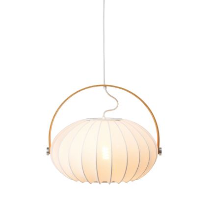 Halo Design 746347 - Suspension sur câble DC 1xE27/40W/230V Ø 40 cm blanc/chêne