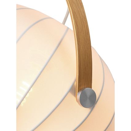 Halo Design 746347 - Suspension sur câble DC 1xE27/40W/230V Ø 40 cm blanc/chêne