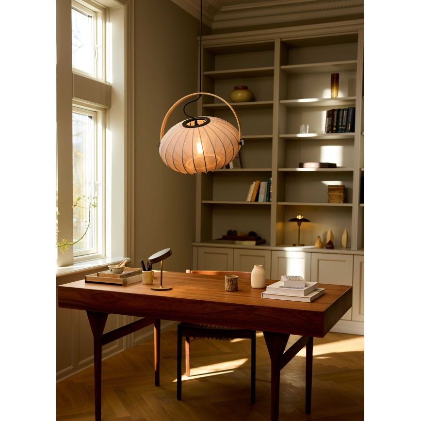 Halo Design 746354 - Hanglamp met kabel DC 1xE27/40W/230V Ø 40 cm grijs/eiken