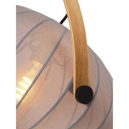 Halo Design 746354 - Hanglamp met kabel DC 1xE27/40W/230V Ø 40 cm grijs/eiken
