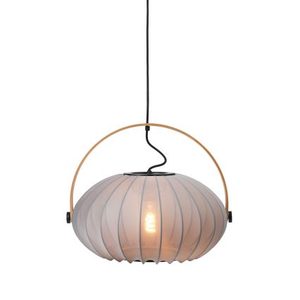 Halo Design 746354 - Suspension sur câble DC 1xE27/40W/230V Ø 40 cm gris/chêne