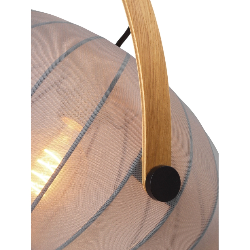 Halo Design 746354 - Suspension sur câble DC 1xE27/40W/230V Ø 40 cm gris/chêne