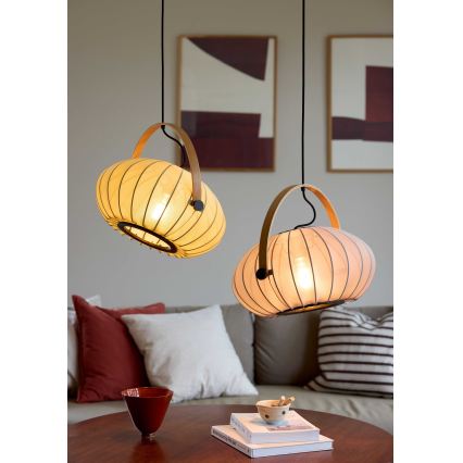 Halo Design 746361 - Hanglamp aan kabel DC 1xE27/40W/230V Ø 40 cm groen/eiken
