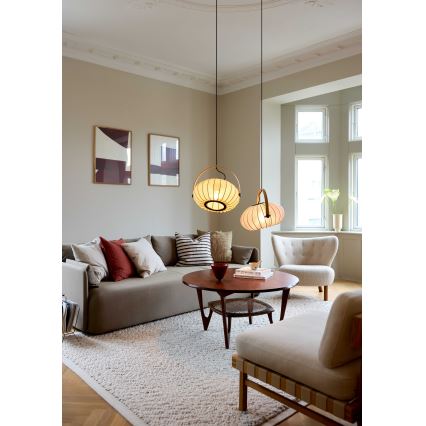Halo Design 746361 - Hanglamp aan kabel DC 1xE27/40W/230V Ø 40 cm groen/eiken