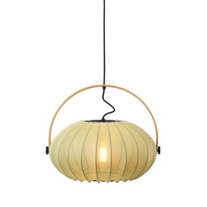 Halo Design 746361 - Hanglamp aan kabel DC 1xE27/40W/230V Ø 40 cm groen/eiken