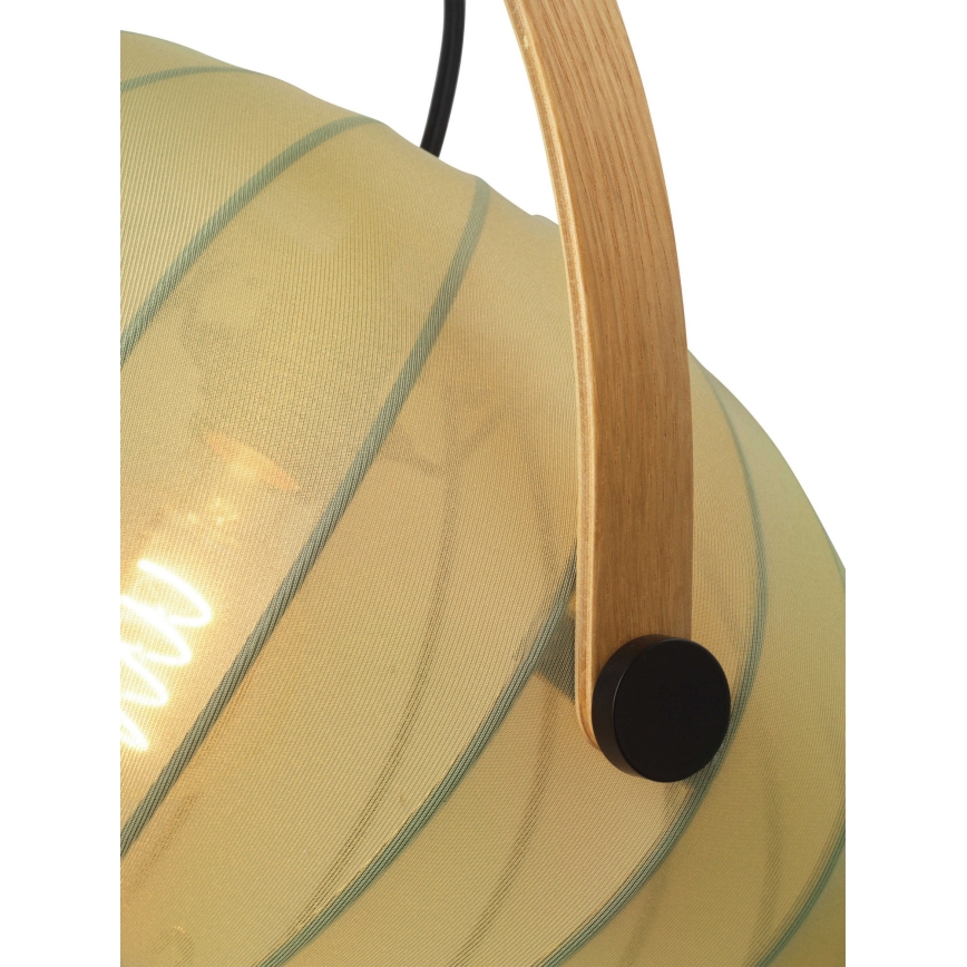 Halo Design 746361 - Hanglamp aan kabel DC 1xE27/40W/230V Ø 40 cm groen/eiken