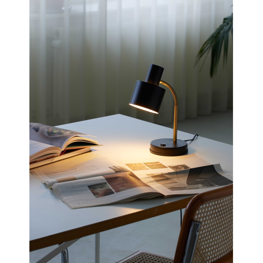 Halo Design 746927 - Tafellamp VOGUE 1xE27/40W/230V zwart/messing