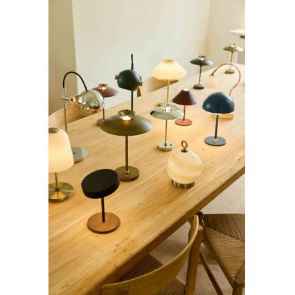 Halo Design 747603 - Lampe de table rechargeable LED dimmable MOON LIGHT LED/2,7W/2600 mAh bleue