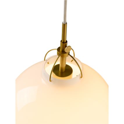 Halo Design 747924 - Hanglamp aan kabel TOSCANA 1xG9/28W/230V Ø 18 cm crème/messing