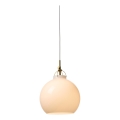 Halo Design 747993 - Suspension sur câble TOSCANA 1xE27/40W/230V Ø 27 cm crème/laiton