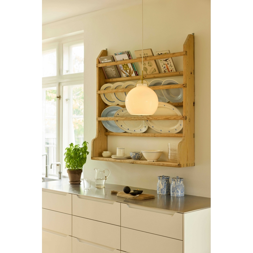 Halo Design 748068 - Hanglamp met kabel TOSCANA 1xE27/40W/230V Ø 36 cm crème/messing