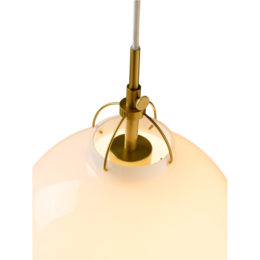 Halo Design 748068 - Hanglamp met kabel TOSCANA 1xE27/40W/230V Ø 36 cm crème/messing