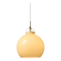 Halo Design 748075 - Suspension sur câble TOSCANA 1xE27/40W/230V Ø 36 cm beige/laiton