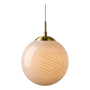 Halo Design 748358 - Hanglamp met snoer CANDY 1xE27/25W/230V Ø 20 cm grijs/messing