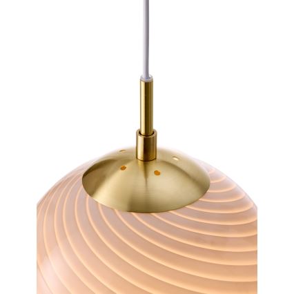 Halo Design 748464 - Hanglamp aan kabel CANDY 1xE27/25W/230V Ø 25 cm grijs/messing
