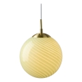 Halo Design 748525 - Suspension sur câble CANDY 1xE27/25W/230V Ø 25 cm vert/laiton