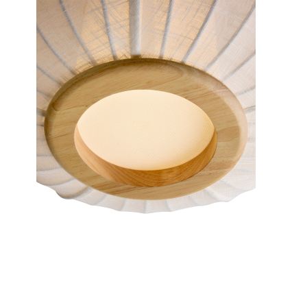 Halo Design 749362 - Plafonnier BALLOON 1xE27/40W/230V Ø 40 cm chêne/blanc