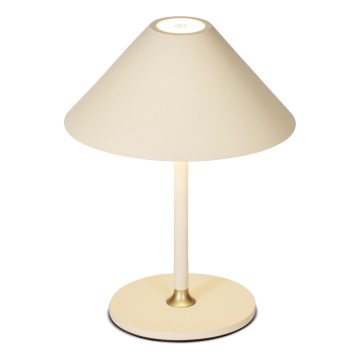 Halo Design 800773 - Lampe de table d'extérieur rechargeable HYGGE, LED dimmable, 3 W, 4000 mAh, IP54, crème