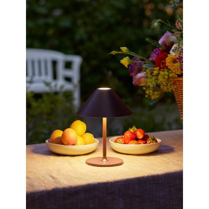 Halo Design 800834 - Dimbare oplaadbare buitentafellamp HYGGE LED/3W/4000 mAh IP54 bordeaux