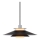 Halo Design 990808 - Hanglamp aan kabel RIVOLI 1xE27/40W/230V Ø 40 cm zwart/glanzend chroom