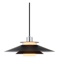 Halo Design 990808 - Suspension à câble RIVOLI 1xE27/40W/230V Ø 40 cm noir/chrome brillant