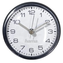 Hama - Badkamerklok met zuignap 1xAAA IPX4 zwart
