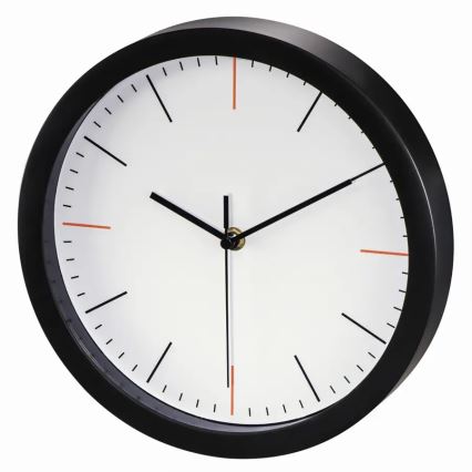 Hama - Horloge murale 1xAA noir/blanc