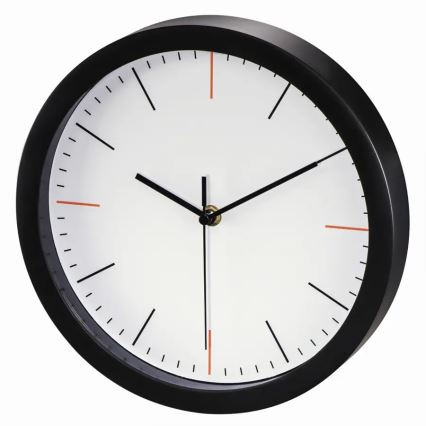 Hama - Horloge murale 1xAA noir/blanc