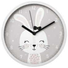 Hama - Horloge murale pour enfants 1xAA lapin