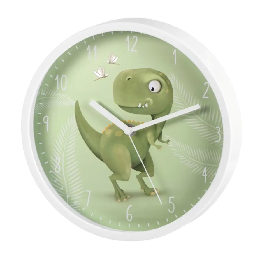 Hama - Kinderwandklok 1xAA dinosaurus