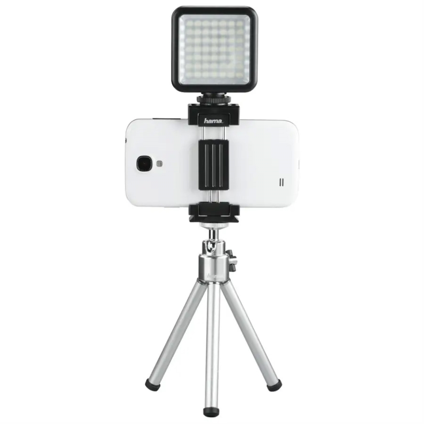 Hama - LED Dimbaar licht voor telefoons, camera's en videocamera's LED/5,5W/2xAA