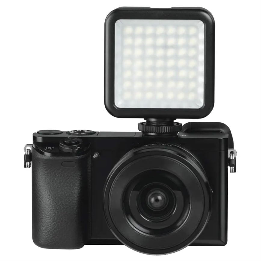 Hama - LED Dimbaar licht voor telefoons, camera's en videocamera's LED/5,5W/2xAA