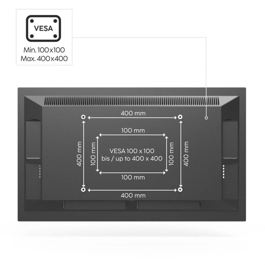 Hama - Support de sol pour TV 32-65 noir