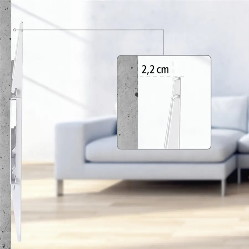 Hama - Support mural pour TV 19-37" blanc