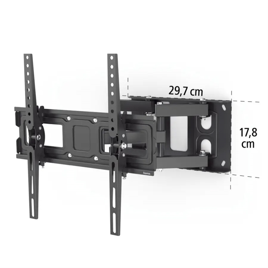 Hama - Support mural pour TV avec bras articulé 32-65 noir