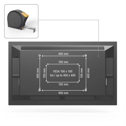 Hama - Wandhouder voor tv met scharnier 32-65" zwart