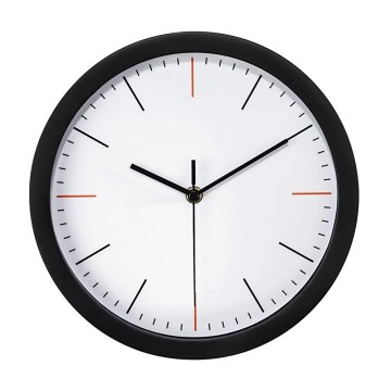 Hama - Wandklok 1xAA zwart/wit