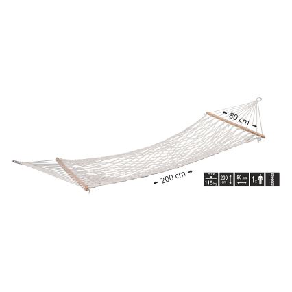 Hamac 200x80 cm blanc