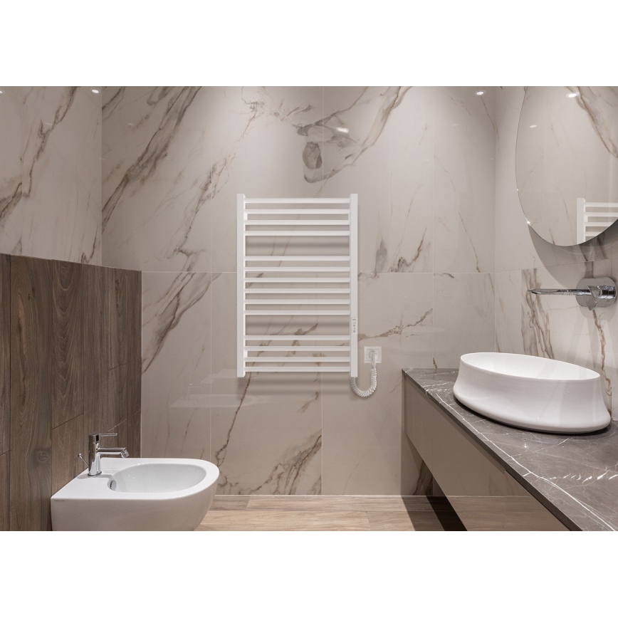 Handdoekradiator HF DERBY 170W/230V 77x53 cm wit rechts