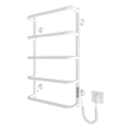 Handdoekradiator LUX 65W/230V 66x42 cm rvs/wit rechts
