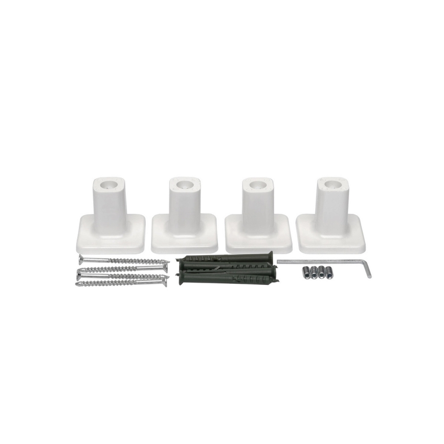 Badkamer-handdoekradiator met thermostaat AVANGARD 316W/230V 50,6 cm IP44 wit rechts vierkant