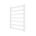Handdoekradiator voor badkamer INOX TOKIO 161W/230V 77x53 cm RVS/wit