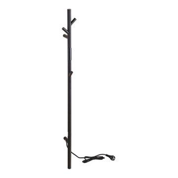 Handdoekrek 10,3x118 cm RVS/zwart