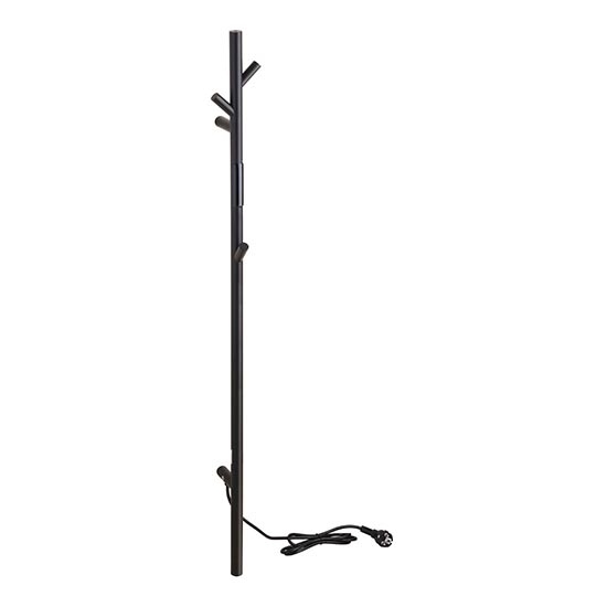 Handdoekrek 10,3x118 cm RVS/zwart