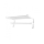 Handdoekrek voor badkamerradiator HF SHEFFIELD 52x25,6 cm wit