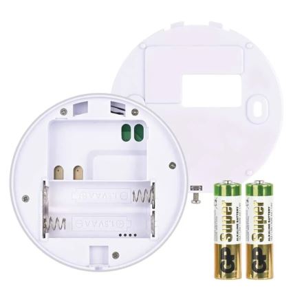 Handmatige kamerthermostaat 230V/6A 2xAA wit
