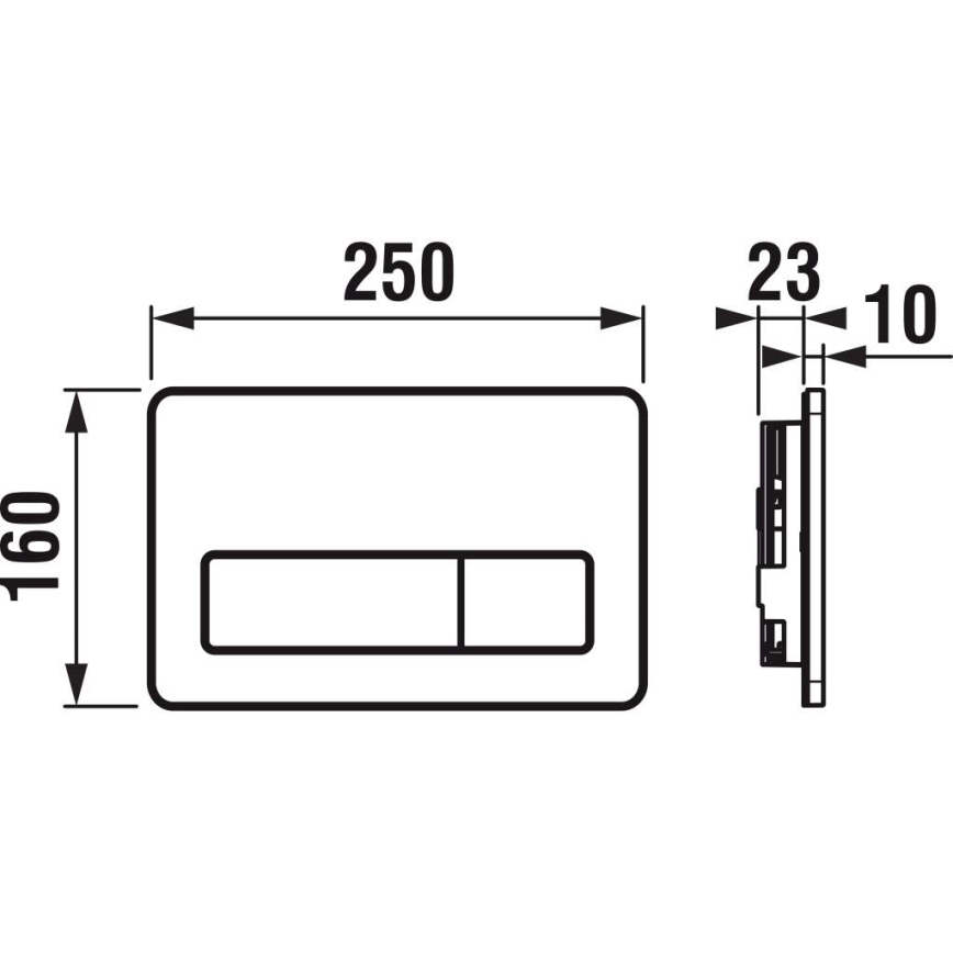Hangend toilet MIO Rimless + toiletzitting SoftClose MIO + spoelknop DUAL + inbouwmodule + isolerende onderlegger