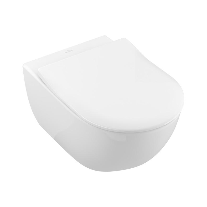 Hangend toilet SUBWAY + toiletbril SoftClose SUBWAY + spoelknop VICONNECT + inbouwmodule VICONNECT + isolerende onderplaat VICONNECT